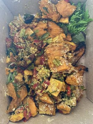 Stuffed potato (sorry the photo is not the best I ordered takeaway😅)  at BIOFresh in Timisoara