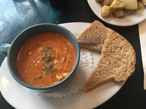 African Peanut Soup at Trellis Cafe in Hubbards