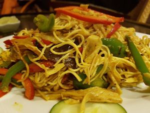 Singapore noodles at Karma Waters in Hoi An