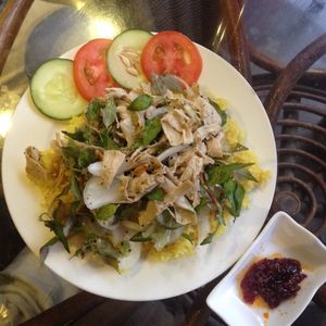 Turmeric rice  at Karma Waters in Hoi An