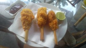 Crunchy Tofu with Lemongrass: Karma Water's awesome vegan version of fried chicken!  at Karma Waters in Hoi An