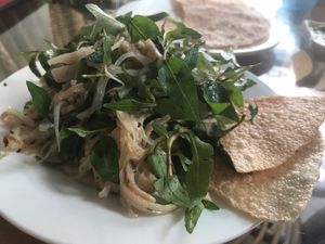 Shredded tofu with Vietnamese mint. Delicious! at Karma Waters in Hoi An