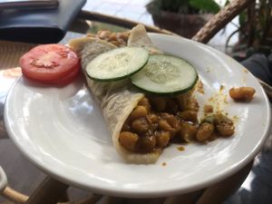 Tasty Indian wrap at Karma Waters in Hoi An