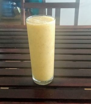 Delicious mixed fruit smoothie. No straw! \0/ at Karma Waters in Hoi An