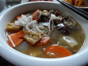 Best vegan pho I've ever had! at Karma Waters in Hoi An