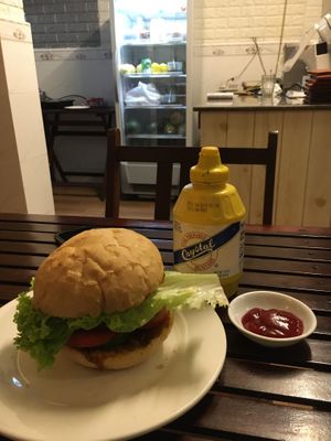 Vegan Burger at Karma Waters in Hoi An