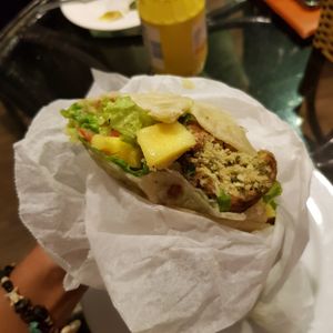 Falafel wrap at Karma Waters in Hoi An