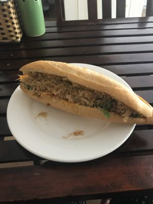 Tofu bahn mi  at Karma Waters in Hoi An