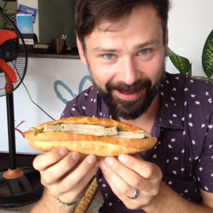 Vegan Banh Mi! at Karma Waters in Hoi An