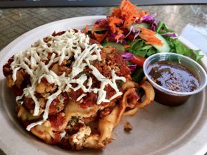 Field Roast Lasagna at 'Ai Pono in Kailua Kona