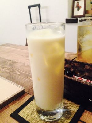 Mango milkshake   at VegRecar in Matsuyama