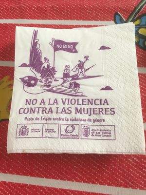 Political message 😉  at Carabrecol in Gran Canaria