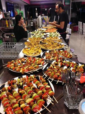 vegan and raw vegan food. at Carabrecol in Gran Canaria