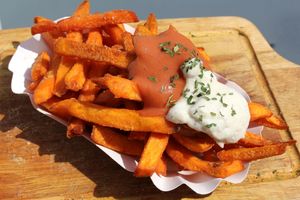 sweet potoato fries at Bi-Bu Vegan Mobil Bonn in Bonn