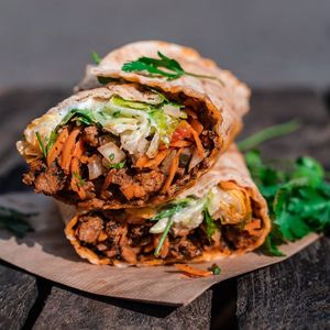 vegan Gyros-Wrap at Bi-Bu Vegan Mobil Bonn in Bonn