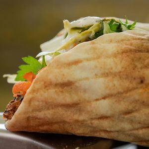 vegan Gyros-Wrap at Bi-Bu Vegan Mobil Bonn in Bonn