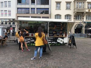 Stall at Bi-Bu Vegan Mobil Bonn in Bonn