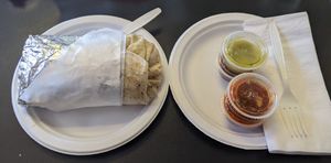 Fusion Burrito: Tofu & Stir Fry Veggie Combo at KoMex Express in Las Vegas