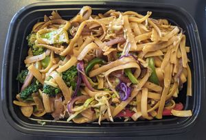 Veggie Chow Fettuccine at KoMex Express in Las Vegas