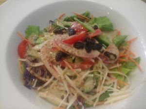 Green salad at My Healthy Cuisine in Sibu