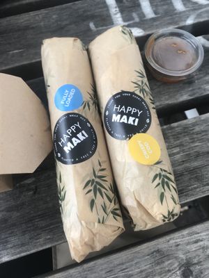 Sushi rolls at Happy Maki in Brighton