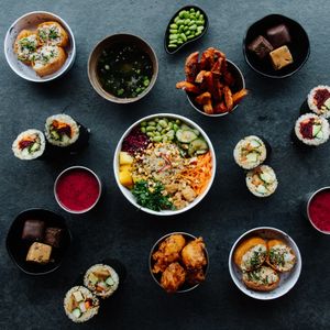 Eat in food selection.  at Happy Maki in Brighton