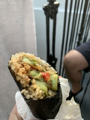 The hoisin duck  at Happy Maki in Brighton