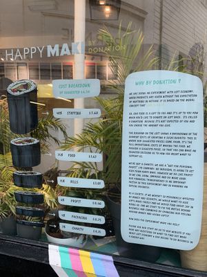 Pay as you feel  at Happy Maki in Brighton