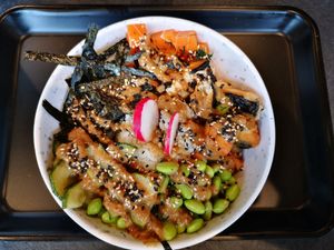 Poke Bowl at Happy Maki in Brighton