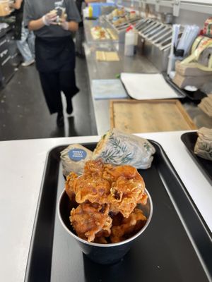 Cauliflower pops at Happy Maki in Brighton