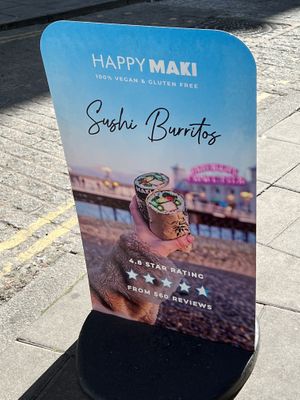 Sushi Burritos  at Happy Maki in Brighton