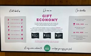 Signage / business philosophy   at Happy Maki in Brighton