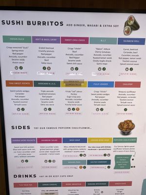 Menu  at Happy Maki in Brighton