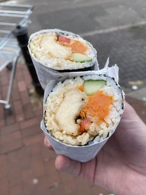 Fully Loaded sushi burrito  at Happy Maki in Brighton