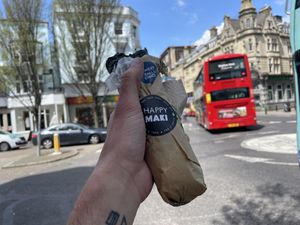 Sweet Chili Chick Sushi Burrito £7.80  at Happy Maki in Brighton