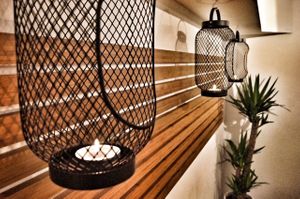 Downstairs seating area, zen garden of avocado dreams.  at Happy Maki in Brighton