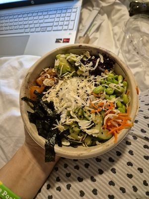 Happy Salmon bowl at Happy Maki in Brighton