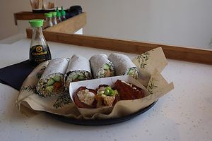 Epic sushi wraps & delicious inari. at Happy Maki in Brighton