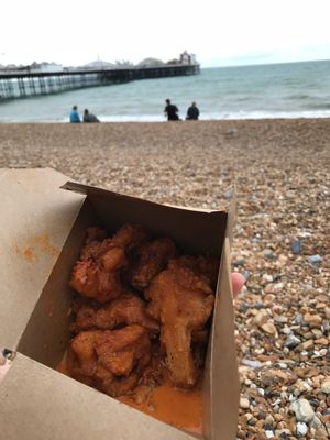 Popcorn cauliflower nuggets at Happy Maki in Brighton