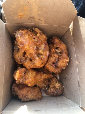 Cauliflower bites with coconut sauce at Happy Maki in Brighton