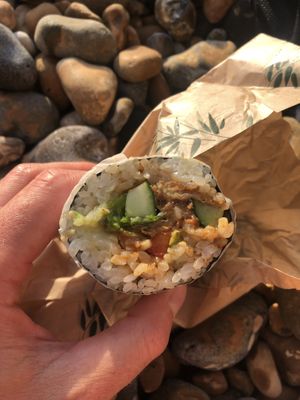 Hoisin duck roll at Happy Maki in Brighton