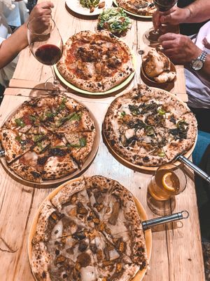 Truffle pizza, etc..  at Purezza in Brighton