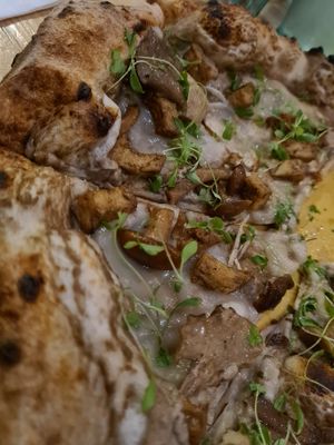 Truffle pizza at Purezza in Brighton