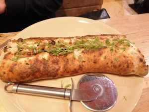 Calzone at Purezza in Brighton