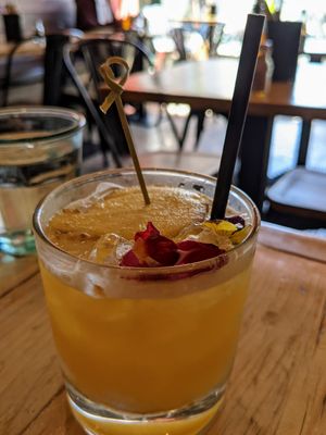 Ginger cocktail at Purezza in Brighton