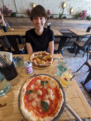 Nduja and Margarita at Purezza in Brighton