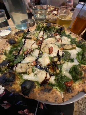 Pesto Pizza at Purezza in Brighton