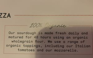 Organic Sourdough at Purezza in Brighton