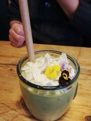 The Green one Smoothie at Purezza in Brighton