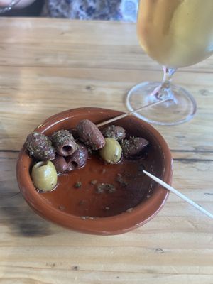 Olives to start  at Purezza in Brighton